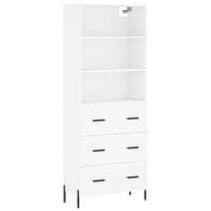 Vidaxl Skříň highboard bílá 69,5 x 34 x 180 cm kompozitní dřevo