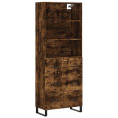 Vidaxl Skříň highboard kouřový dub 69,5 x 34 x 180 cm kompozitní dřevo