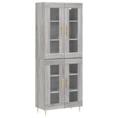 Vidaxl Skříň highboard šedá sonoma 69,5 x 34 x 180 cm kompozitní dřevo