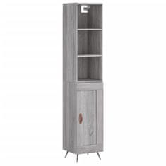 Vidaxl Skříň highboard šedá sonoma 34,5 x 34 x 180 cm kompozitní dřevo