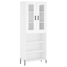 Vidaxl Skříň highboard bílá 69,5 x 34 x 180 cm kompozitní dřevo