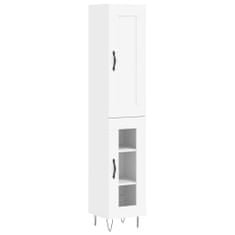 Vidaxl Skříň highboard bílá 34,5 x 34 x 180 cm kompozitní dřevo