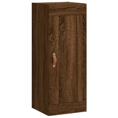 Vidaxl Skříň highboard hnědý dub 34,5 x 34 x 180 cm kompozitní dřevo