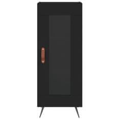 Greatstore Skříň highboard černá 34,5 x 34 x 180 cm kompozitní dřevo