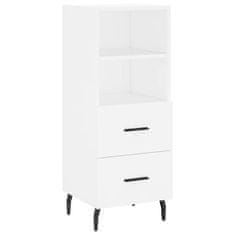 Greatstore Skříň highboard bílá 34,5 x 34 x 180 cm kompozitní dřevo