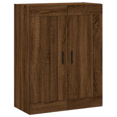 Vidaxl Skříň highboard hnědý dub 69,5 x 34 x 180 cm kompozitní dřevo