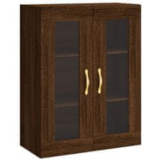 Greatstore Skříň highboard hnědý dub 69,5 x 34 x 180 cm kompozitní dřevo