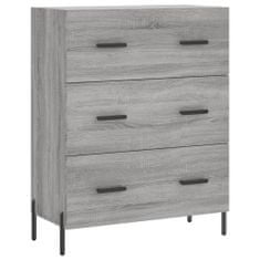 Vidaxl Skříň highboard šedá sonoma 69,5 x 34 x 180 cm kompozitní dřevo