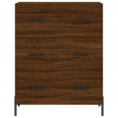 Greatstore Skříň highboard hnědý dub 69,5 x 34 x 180 cm kompozitní dřevo