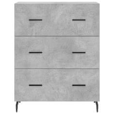 Greatstore Skříň highboard betonově šedá 69,5x34x180 cm kompozitní dřevo