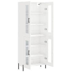 Vidaxl Skříň highboard lesklá bílá 69,5 x 34 x 180 cm kompozitní dřevo