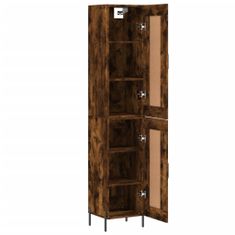 Vidaxl Skříň highboard kouřový dub 34,5 x 34 x 180 cm kompozitní dřevo