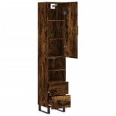 Vidaxl Skříň highboard kouřový dub 34,5 x 34 x 180 cm kompozitní dřevo