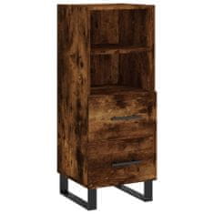 Vidaxl Skříň highboard kouřový dub 34,5 x 34 x 180 cm kompozitní dřevo