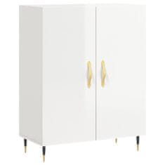 Vidaxl Skříň highboard lesklá bílá 69,5 x 34 x 180 cm kompozitní dřevo