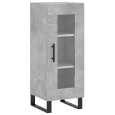 Vidaxl Skříň highboard betonově šedá 34,5x34x180 cm kompozitní dřevo