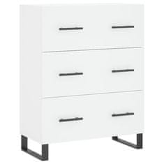 Greatstore Skříň highboard bílá 69,5 x 34 x 180 cm kompozitní dřevo