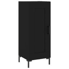 Greatstore Skříň highboard černá 34,5 x 34 x 180 cm kompozitní dřevo