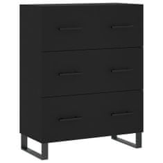 Vidaxl Skříň highboard černá 69,5 x 34 x 180 cm kompozitní dřevo