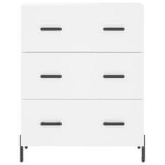 Greatstore Skříň highboard bílá 69,5 x 34 x 180 cm kompozitní dřevo