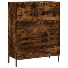 Greatstore Skříň highboard kouřový dub 69,5 x 34 x 180 cm kompozitní dřevo