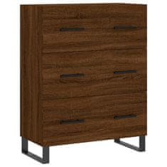 Vidaxl Skříň highboard hnědý dub 69,5 x 34 x 180 cm kompozitní dřevo