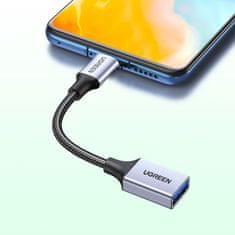Ugreen USB C (samec) - USB (samice) 3.0 OTG kabel Ugreen US378 - 0.15m - Černá KP27732