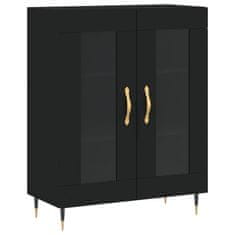 Vidaxl Skříň highboard černá 69,5 x 34 x 180 cm kompozitní dřevo