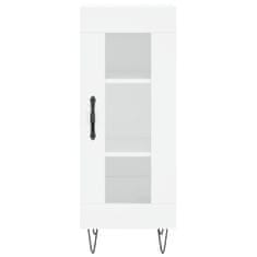 Greatstore Skříň highboard bílá 34,5 x 34 x 180 cm kompozitní dřevo