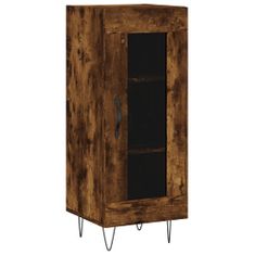 Vidaxl Skříň highboard kouřový dub 34,5 x 34 x 180 cm kompozitní dřevo