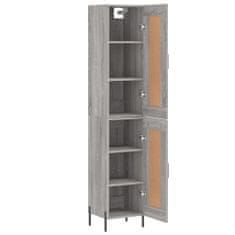 Vidaxl Skříň highboard šedá sonoma 34,5 x 34 x 180 cm kompozitní dřevo