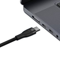 shumee Flash Series 2v1 USB-C 2xUSB-C 100W rychlonabíjecí kabel 1,5 m černý