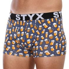 Styx 3PACK Pánské boxerky art sportovní guma nadrozměr (3R12672) - velikost 4XL