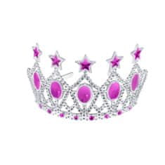 Rappa Korunka princezna s náušnicemi a náhrdelníkem růžová