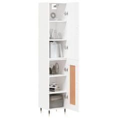 Greatstore Skříň highboard bílá 34,5 x 34 x 180 cm kompozitní dřevo