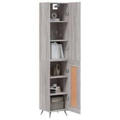 Greatstore Skříň highboard šedá sonoma 34,5 x 34 x 180 cm kompozitní dřevo