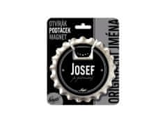 Nekupto Otvírák na pivo, podtácek se jménem JOSEF V.I.P.