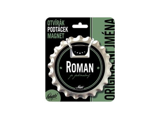Nekupto Otvírák na pivo, podtácek se jménem ROMAN V.I.P.