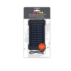 Northix Powerbanka - solární pohon - černá 