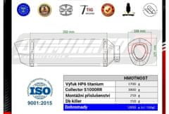 UNI Dominator Race HP6 Titanium kompletní výfukový systém BMW S1000RR 19-23