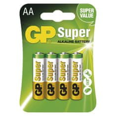 GP Alkalická baterie GP Super AA (LR6), 4 ks