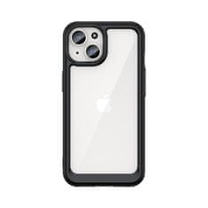 OEM Silikonové pouzdro Space s barevným rámem na iPhone 15 6.1" Black