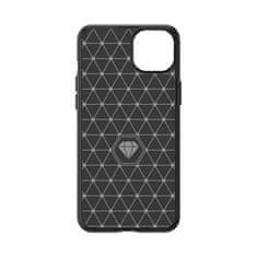 IZMAEL Pouzdro Carbon Bush TPU pre Apple iPhone 15 Plus - Tmavě Modrá KP27707