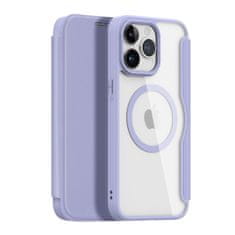 Dux Ducis Skin X Pro MagSafe knížkové pouzdro na iPhone 15 PRO MAX 6.7" Purple