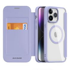 Dux Ducis Skin X Pro MagSafe knížkové pouzdro na iPhone 15 PRO MAX 6.7" Purple