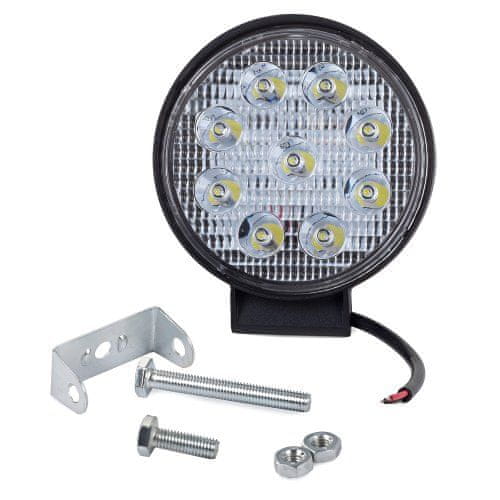 Verk 12248 Pracovní světlo kulaté 9 LED, 27W