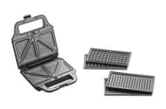 Concept Multifunkční sendvičovač s výměnnými deskami 3v1 černý SV3054