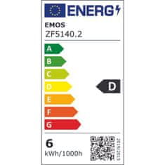 Emos LED žárovka Filament A60 / E27 / 5,9 W (60 W) / 806 lm / teplá bílá