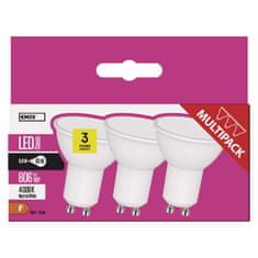 Emos LED žárovka Classic MR16 / GU10 / 8,4 W (60 W) / 806 lm / neutrální bílá