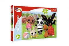 Trefl Puzzle Maxi 24 dílků Bing Bunny Zábava v parku 60x40cm v krabici 40x26,5x4cm